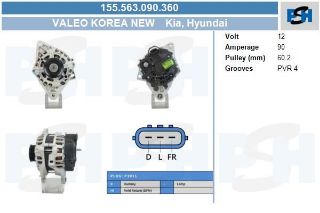 ALTERNATÖR HYUNDAİ ACCENT 1.6 10-11-ACCENT-KİA RİO resmi