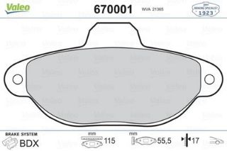 ÖN BALATA PANDA 1.1 03 1.2 03 PUNTO 1.2 99 03 SEICENTO 98-10 LANCİA Y 95-03 T resmi