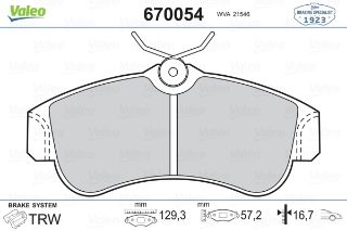 ÖN BALATA ALMERA II N16 1.5 1.8 2.0Dİ 00 1.5DCİ 03 PRIMERA P10 1.6 2.0GT 90-96 P11 1.6 resmi