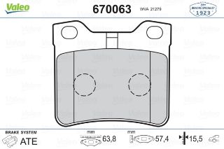 FREN BALATASI ARKA 406 1.6 1.8 2.0 2.1 TDI 95>04 607 00> resmi