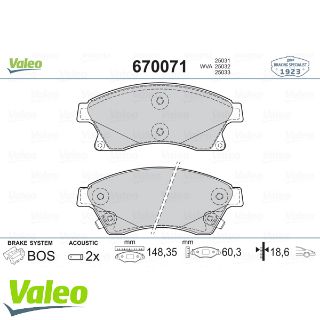 ÖN BALATA 15 INC ASTRA J 1.3 CDTI-1.4-1.4 TURBO-1.6 1.7 CDTİ 2.0CDTİ 10 AVEO 11 CRUZE 11 resmi