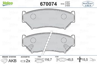 ÖN BALATA SUZUKİ GRAND VİTARA 1.6 98-03 1.6 05 2.0 05 2.7 01-03 2.4 09 resmi