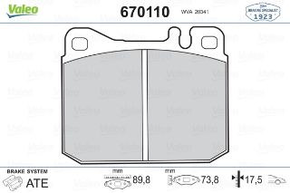 ÖN BALATA W123-C123-S123-W126-C126-R107-C107 resmi