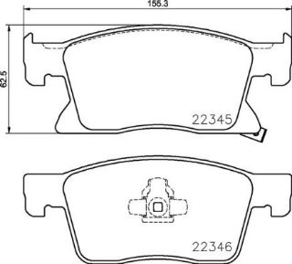 FREN BALATASI ON 16 JANT -  OPEL : ASTRA K 1.0 1.4 1.6 1.6 CDTI resmi