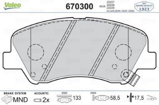 ÖN BALATA HYUNDAİ ACCENT BLUE 1.4 1.6CRDİ 11 RİO 1.1 1.25 1.4 CVVT 1.4CRDİ 12 resmi