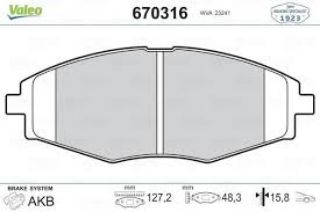 ÖN BALATA KALOS 1.2-1.4-1.4 16V SEDAN-1.4 16V 03/05 -MATIZ 0.8-1.0 03/05 -LANOS 1.4 resmi