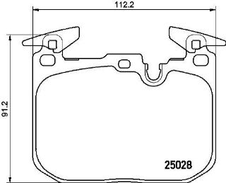 ÖN DİSK FREN BALATASI BMW 1/3/4 SERIES 03/12 resmi