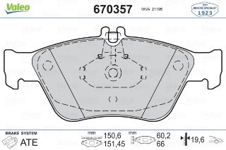 ÖN BALATA MERCEDES W210 95-02 W202 C SERİSİ-CLK-E SERİSİ-SLK 96 00 S202 C208 R170 C140 resmi