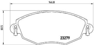 DİSK FREN BALATASI ÖN FORD EUROPE MONDEO 1.8/2.0/2.5/3.0/2.0D/2.2D 10/00-08/07 resmi