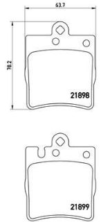 FREN BALATASI ( MERCEDES W203-W209 SPORT / W210 ARKA TEK PIM ) resmi