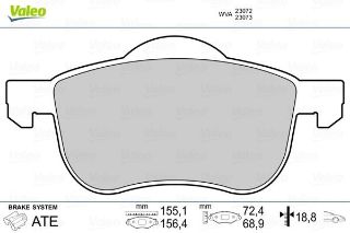 ÖN BALATA VOLVO S60 S80 V70 XC70 S70 97-00 resmi