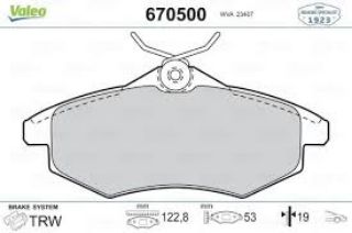 ÖN BALATA C2 03 C3 1.1İ-1.4 HDI 1.4İ 02 K.C TİP resmi