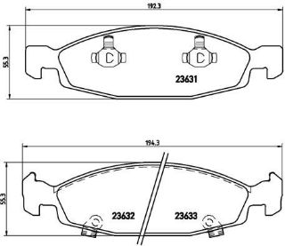 ÖN BALATA JEEP GRAND CHEROKEE 2.5 2.5TD 3.1 2.7CRDİ 4.0 4.7 99-9.05 resmi