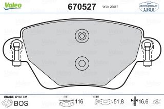 FREN BALATASI ARKA KANGOO 01> MONDEO 00>07 JAGUAR X-TYPE 01>09 resmi