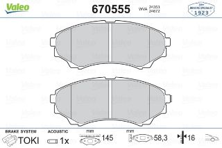 ÖN BALATA RANGER 2.5TD 02-06 2.5TDCİ 06 3.0TDCİ 06 MAZDA B-SERIE 2.5 D 2.5TDCİ 3.0TDCİ 06 resmi