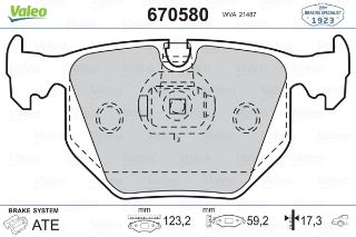 FREN BALATASI ARKA WVA 21487 BMW E38-E46 3.30 E-53×5 / LANDROVER RANGE ROVER III resmi