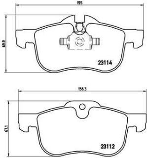 ÖN BALATA ROVER 75 1.8-2.0 GDT-V6-2.5 V6 MG ZT 160-190 02-05 resmi