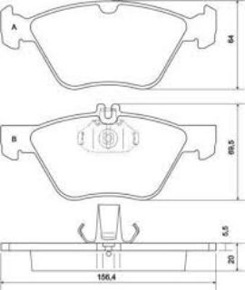 ÖN BALATA MERCEDES 95-02 96-03 03-05 00-02 R170 00-04 resmi