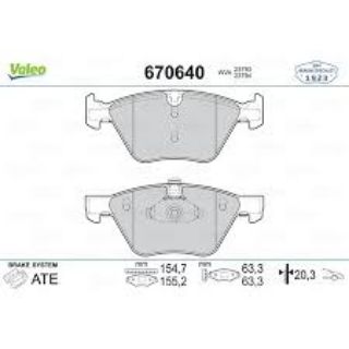 ÖN BALATA BMW E60 03-10 E61 04 E90 05-11 E91 05 E92 06 E93 07 E84 X1 09 E89 Z4 09-13 resmi