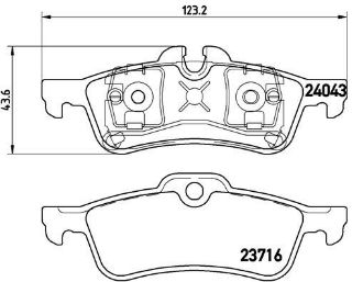 FREN BALATASI ARKA  BMW: MINI ONE COOPER R50 R53 01-06   598643 resmi