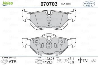 FREN BALATASI ARKA BMW 1-SERISI E81 E82 E87 E83 -3-SERISI E90 E91 E92 E93 -X1 E84 resmi