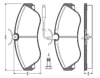 ÖN BALATA FİŞLİ BOXER-DUCATO-JUMPER 1800KG 94-4.02 resmi