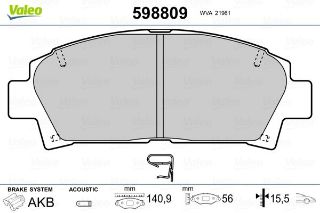 ÖN BALATA AVENSİS 1.8 VVT-I-2.0 VVT-I-2.0 D-4D 15 LİK resmi