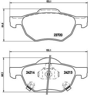 FREN BALATASI ON- HONDA : CRV 02-06  CIVIC 2016-  FK-FC5  ACCORD: 03-08 resmi