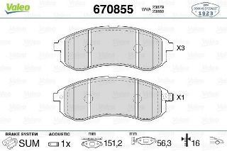 ÖN BALATA MİTSUBİSHİ L200 2.5 TDİ 4X4 01-12.07 resmi