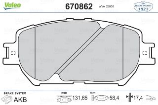 ÖN BALATA CAMRY 01-06 resmi