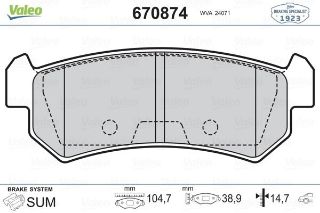 FREN BALATASI ARKA BM LACETTİ 04-07 resmi