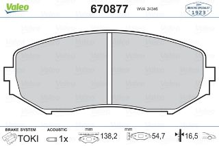 ÖN BALATA SUZUKİ GRAND VİTARA 1.6 98-03 1.6 05 2.0 05 2.7 01-03 2.4 09 resmi