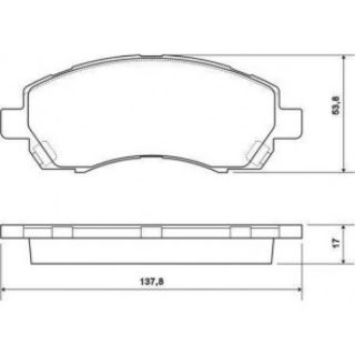 ÖN BALATA SUBARU LEGACY 2.0 2.2 IMPREZA 1.6 AWD 01 resmi