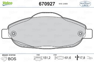 ÖN BALATA P308 1.4 1.6 HDİ 2.0HDİ 07 308 SW 07 308 CC 1.6 1.6HDİ 09 13 3008 13 resmi