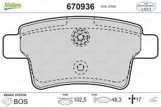 FREN BALATASI ARKA C4 PICASSO GRAND PICASS 1.6 HDI 110HP FAB 1.8 16V 2.0 16V 2.0 HDI 06> resmi