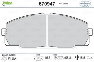 ÖN BALATA HYUNDAİ HİLUX III PİCK UP 2.5D-4D 4X4 12/2007 resmi