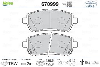 ÖN BALATA FİESTA VI 1.4-1.4TDCİ 1.6 TDCI 08 SWİFT 10 JUSTY 07 MAZDA II 07 SIRİON 08 resmi