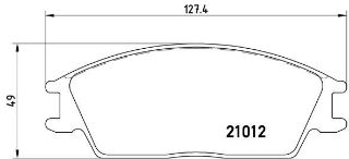 ÖN BALATA HONDA ACCORD HYUNDAİ ACCENT EXCEL resmi