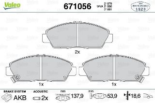 ÖN BALATA HONDA ACCORD 2.0İ 93-98 ROVER 600 618İ Sİ 96-99 620Sİ 93-99 620SDİ 94-99 14 LIK resmi