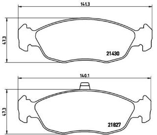 ÖN BALATA FİŞSİZ P306 XSARA 2.0 16V P106-SAXO 1.4-1.6 resmi