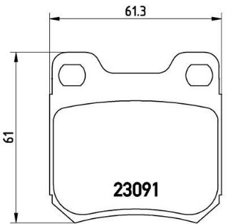 FREN BALATASI ARKA CADILLAC GM CATERA  99 -01    OPEL OMEGA 94 -03   VAUXHALL OMEGA 94 -03 resmi