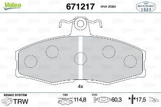 ÖN BALATA FAVORIT 1.3 FORD SIERRA 1.3 1.6 2.0 86.93 resmi