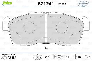 ÖN BALATA KİA SIRİON 1.3 CELERİO 1.0 14 SUBARU JUSTY 1.0 07 resmi