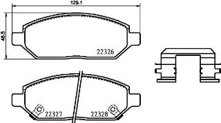 FREN BALATASI  ON OPEL KARL 1.0  15-   VAUXHALL VIVA 1.0  15- resmi