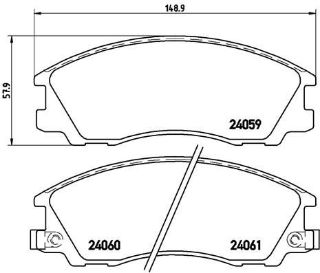 FREN BALATASI ON HYUNDAI: Terracan 3.5 2.5D 2.9D  01-07   Terracan Van 2.5D 2.9D 01-07 resmi