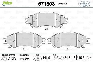 ÖN BALATA SUZUKİ SX4 1.6 13 VİTARA 1.6 15 resmi