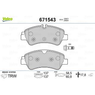 FREN BALATASI ARKA TRANSIT CUSTOM TTF 14> V362  YENI TRANSIT  V363 TTG 14> V363 TEK TEKER resmi