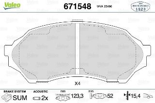 ÖN BALATA MAZDA 323 F-S VI 01-04 resmi