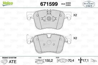 ON FREN BALATASI PEUGEOT 308 II 13> CITROEN C4 PICASSO II resmi