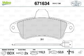 FREN BALATASI ARKA FORD:MONDEO 96-00 resmi